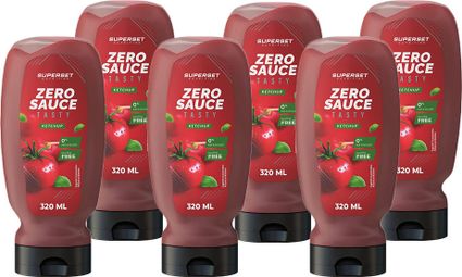 Tasty Zero Sauce (6x320ml) - Superset Nutrition - Ketchup - Sauces Zéro