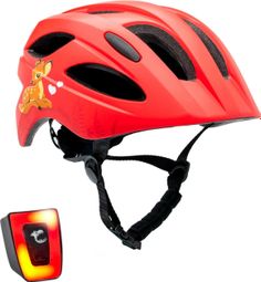 Casque de Vélo pour enfants de 6 à 12 ans | Rouge Mignon| Certifié EN1078