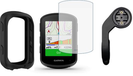 Pack Accessoires Garmin Edge 540/540 Solar (Ecran de protection + Housse + Support déporté)