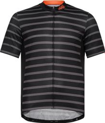 Odlo Essential Print Korte Mouw Jersey Zwart / Grijs XL