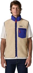 Forro polar sin mangas Patagonia Classic Retro-X beige para hombre