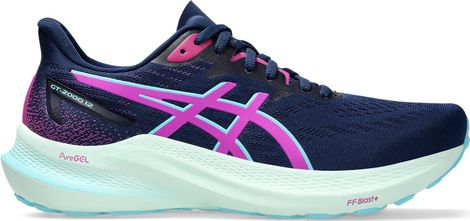 Asics GT-2000 12 Dames Hardloopschoenen Blauw/Roze