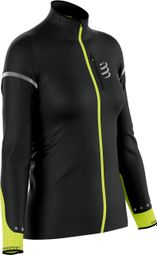 Veste Femme Compressport Hurricane Windproof Jacket Noir/Fluo