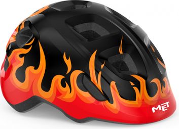 Casco infantil MET Hooray negro rojo