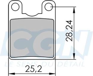 Plaquette frein vtt 19 clarks sintered adapt. hope pro enduro/c2 (pr)