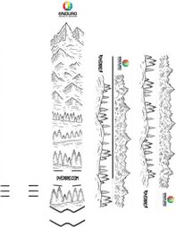DYEDBRO EWS Mountain Telaio Sticker Nero