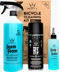 Peaty's Cleaning Kit: Link / Loam Foam / 1L Spray PT17 / Link Lube