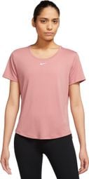 Camiseta de manga corta Nike Dri-Fit One <strong>Rosa</strong> para mujer