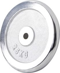 Disques de poids chromés avec alésage de 31 mm - De 0 5 KG à 30 KG - Poids : 25 KG