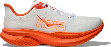 Chaussures Running Hoka Mach 6 Blanc/Rouge Homme