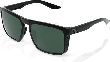 100% Renshaw Gloss Black Grey Green Lens / Zwart / Groen