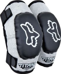 Fox PeeWee Titan Youth Elbow Pads Black / Silver