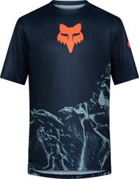 Fox Ranger Image Print Junior T-shirt met korte mouwen, blauw, voor kinderen