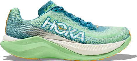 Refurbished Product - Hoka Mach X Running Schuhes Green Blue