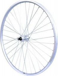 ROUE 26  VTT ARRIERE JANTE ALU DOUBLE PAROI ARGENT FREIN PATIN MOYEU ALU BLOCAGE RAPIDE ROUE LIBRE 6/7/8V