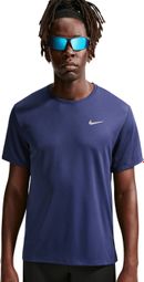 Camiseta de manga corta Nike Miler azul para hombre