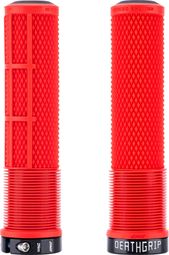 Paire de Grips DMR Deathgrip2 Flangeless Grips Rouge