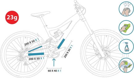 Kit de protección CLEARPROTECT Pack Invisible Bike Xtrem