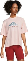 Nike Dri-Fit Trail T-Shirt Dames Roze