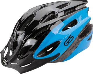 CASQUE VELO ENFANT JUNIOR GES APACHE NOIR-BLEU TAILLE 47-53 AVEC VISIERE ET SYSTEM QUICK LOCK (VENDU EN BOITE)