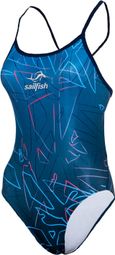 Costume da bagno Sailfish Durability Single X Donna Blu / Rosa