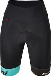 Pantalones cortos para mujer Santini x IronMan Ikaika Negro/Turquesa