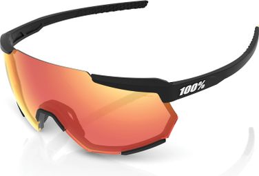 100% Racetrap Soft Tact Black HiPER Red Multilayer Mirror Lens / Black / Red