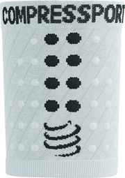 Bandeaux Poignet Compressport Racing Sweatbands Blanc (Paire)