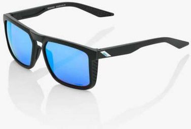 Lunettes 100% Renshaw Matte Black HiPER Blue Multilayer Mirror Lens / Noir / Bleu