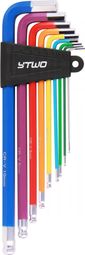 Set of 8 Ytwo Color Keys Multicolor Allen Wrenches