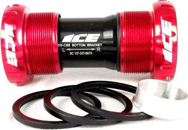 Movimento centrale Shimano Hollowtech/Sram GXP 68/73mm Ice Rosso