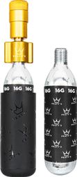 Peaty's Holeshot Road/Gravel Gold CO2 Inflator + 2 CO2 Cartridges (16g)