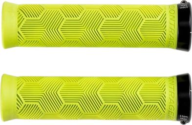 Ein Paar Bontrager XR Trail Elite Recycled Plastic Grips Volt Gelb