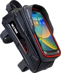 1L waterproof hard shell bike frame bag touchscreen