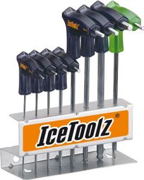 Set de clé Allen en T 2~8mm et Torx 25 IceToolz 7M85