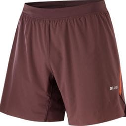 Short Salomon S/Lab Speed 7in Rouge Homme