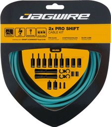 Jagwire 2x Pro Schaltkit Celeste Blau