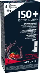Aptonia Energy Drink Iso in polvere + frutti rossi 4 x 38 g
