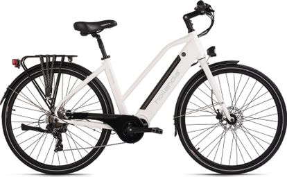Vélo électrique femme 28  Hollandia Mantova blanc