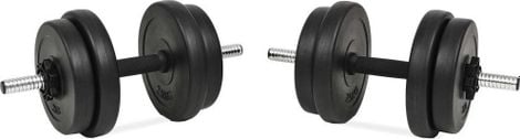 Haltères 14 pièces 20 kg poids barres disques fitness musculation biceps 02_0000737