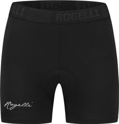 Sous-Short de Vélo Femme avec Peau Rogelli Noir
