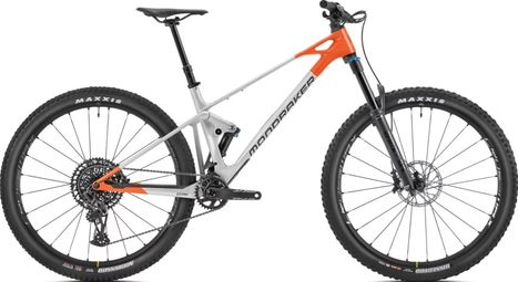 VTT Tout-Suspendu Mondraker Raze Carbon R Sram GX/NX Eagle 12V 29'' Argent Orange | T. M 168-180cm | Produit Reconditionné