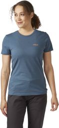 Camiseta Rab Stance Cinder Azul para mujer