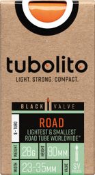 Tubolito S-Tubo Road Leichtbau-Schlauch 700 mm Presta 80 mm (schwarzes Ventil)