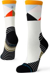 Stance Performance Tri Mid Crew Socken Weiß / Mehrfarbig