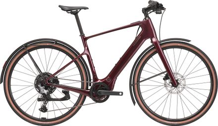 Bicicletta da città elettrica Cannondale Tesoro Carbon 3 Shimano Cues 10V 400Wh 700 mm viola