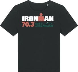 T-Shirt Manches Courtes Ironman 70.3 Aix Courtes En Provence Noir Femme