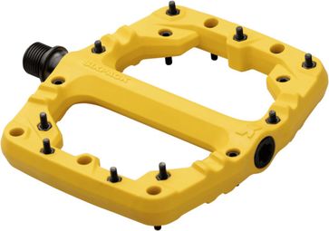 Paire de pédales plates Sixpack composite Kamikaze PA jaune