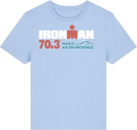 T-Shirt Manches Courtes Ironman 70.3 Aix En Provence Bleu Ciel Femme