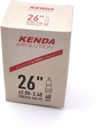 Chambre à air de vélo KENDA Airolution 26 x 2 00 - 2 40 pouces FV